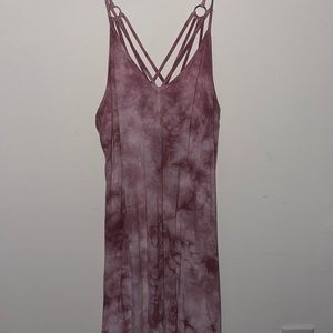 Pink tie dye dress
